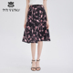 专柜正品 马天奴女秋印花雪纺半身裙子半裙时尚 MRS231SKA0