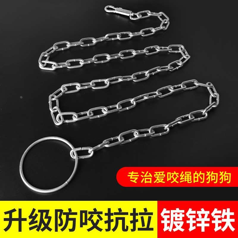 宠物铁链猫狗通用牵引绳光滑耐磨防咬断狗链子大型中型小型犬项圈