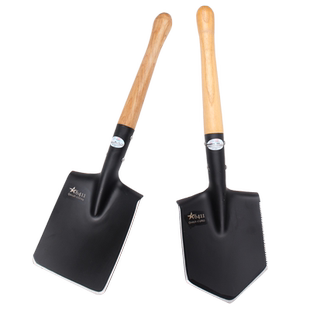 6411工兵铲子小锹209加长厚锰钢铁锹户外车载挖土应急防身小铲子