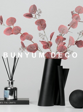 轻奢家居电视柜餐桌金属花瓶摆件