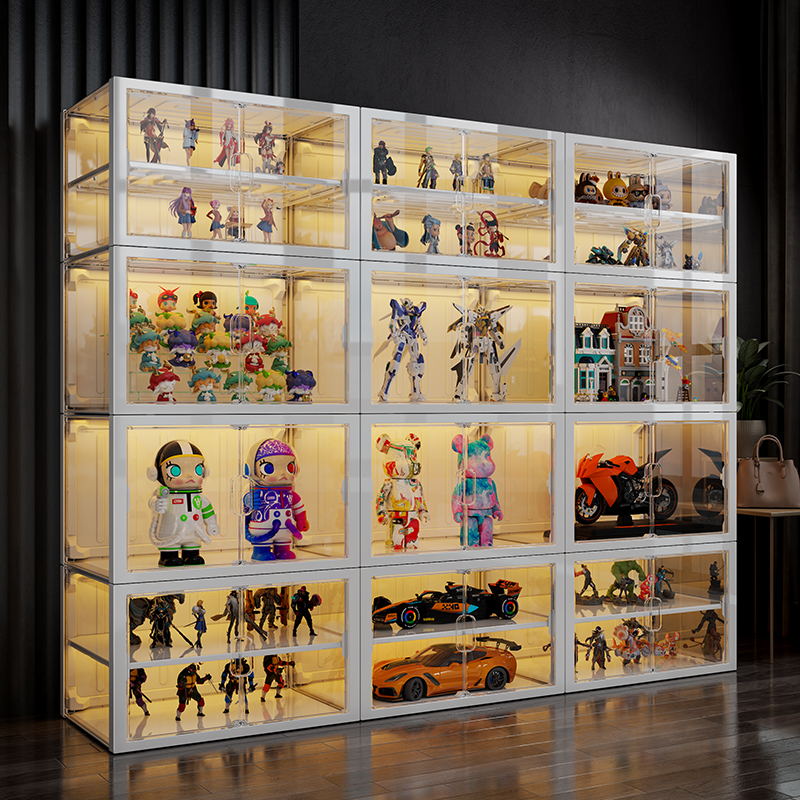 【加宽加大●可分层】手办展示柜