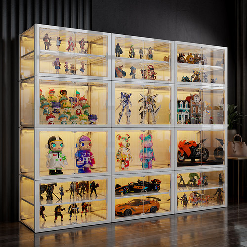 【加宽加大●可分层】手办展示柜