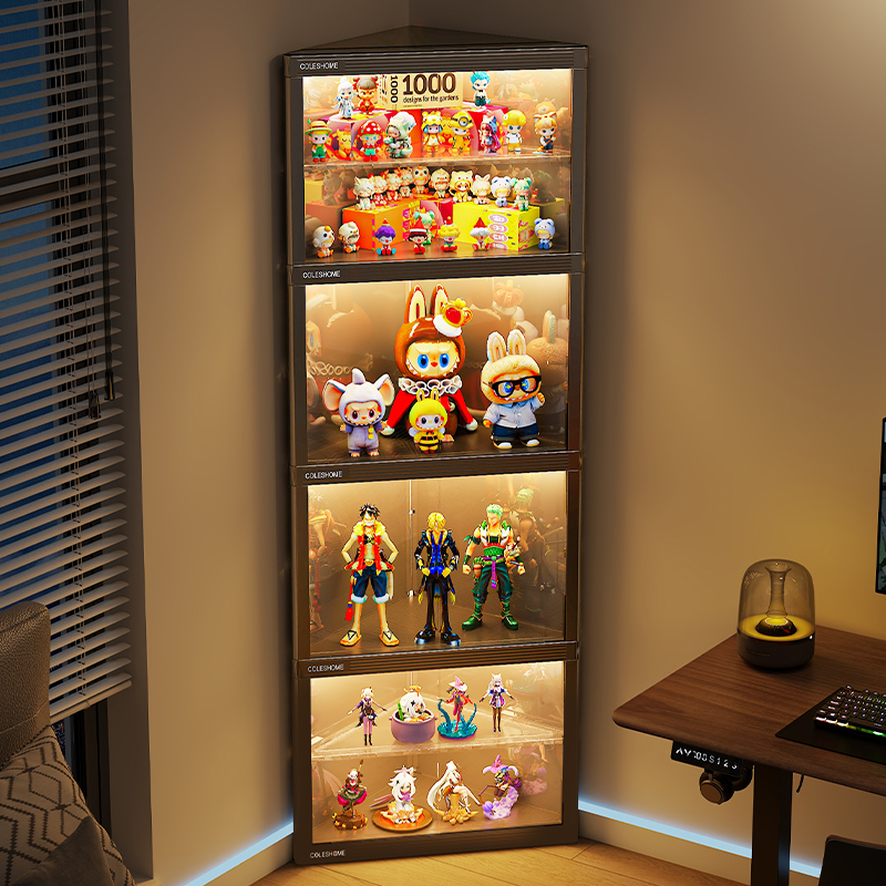 【转角手办展示柜】透明展示更多