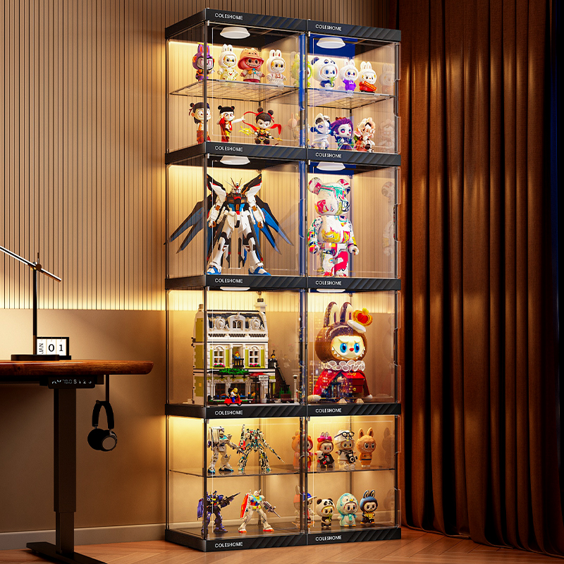 40加高-分层磁吸高透手办展示柜