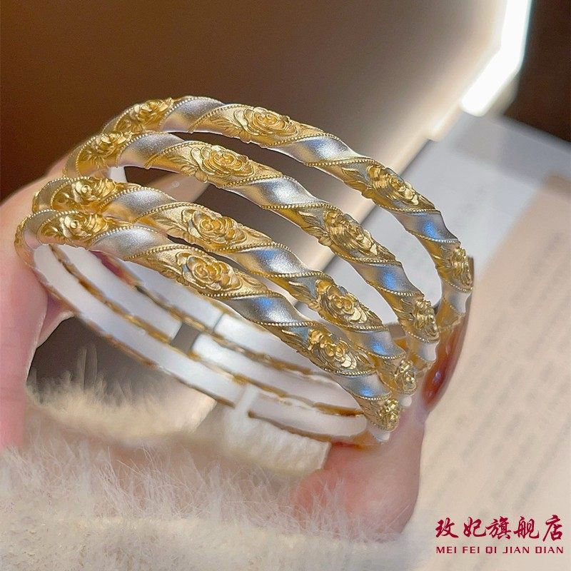 玫瑰花纯银手镯女时尚轻奢高级感