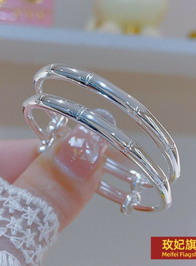 原创设计女银饰正生纯银足银手镯