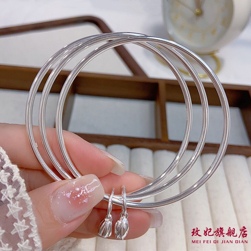 三生三世两世欢银手镯女简约百搭