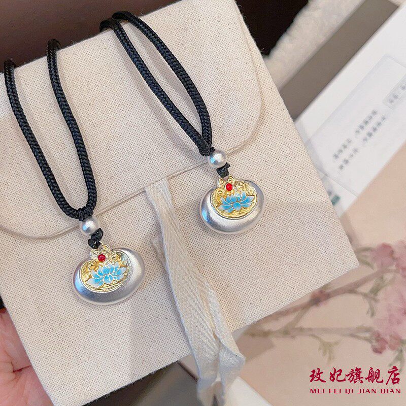 莲花纯银项链女时尚轻奢高级感