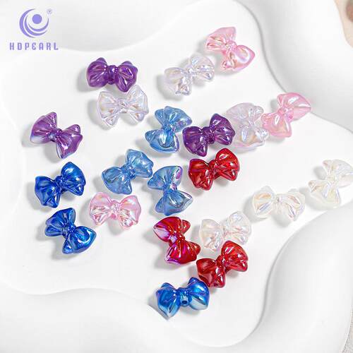 【30颗装】海蒂彩色蝴蝶串珠隔珠手工diy手机链饰品配件材料包