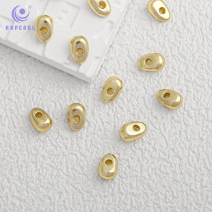 海蒂人鱼姬8MM合金穿珠异形珠散珠DIY串珠手机链配件 30颗装