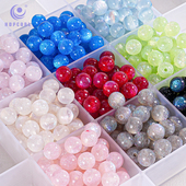 100颗装 海蒂8 16MM猫眼石琉璃珠散珠diy串珠手机链配件