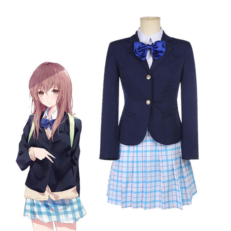 跨境cosplay服装声之行西宫硝子cos服动漫服饰工厂