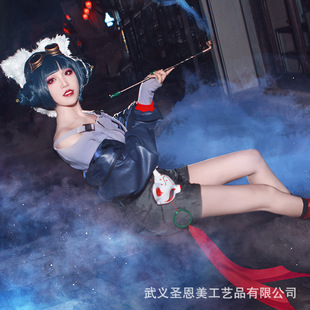 白蛇2青蛇劫起cos服宝青坊主假发烟斗道具狐狸头女全套cosplay