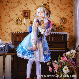 原神游戏cos服神里绫华花时来信cosplay洋装lolita动漫服装女