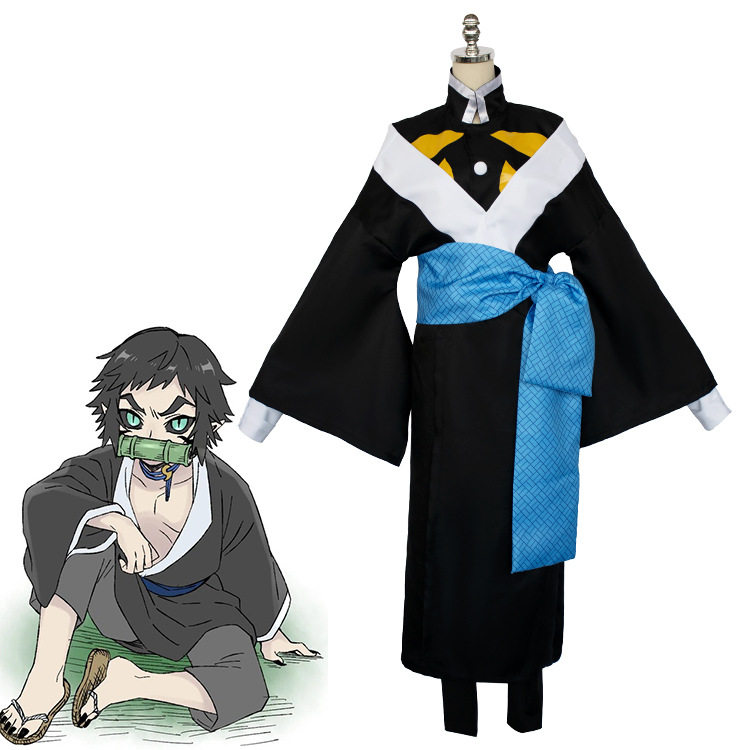 鬼灭之刃cos服狯岳cosplay服日式和服风二次元动漫角色扮演现货