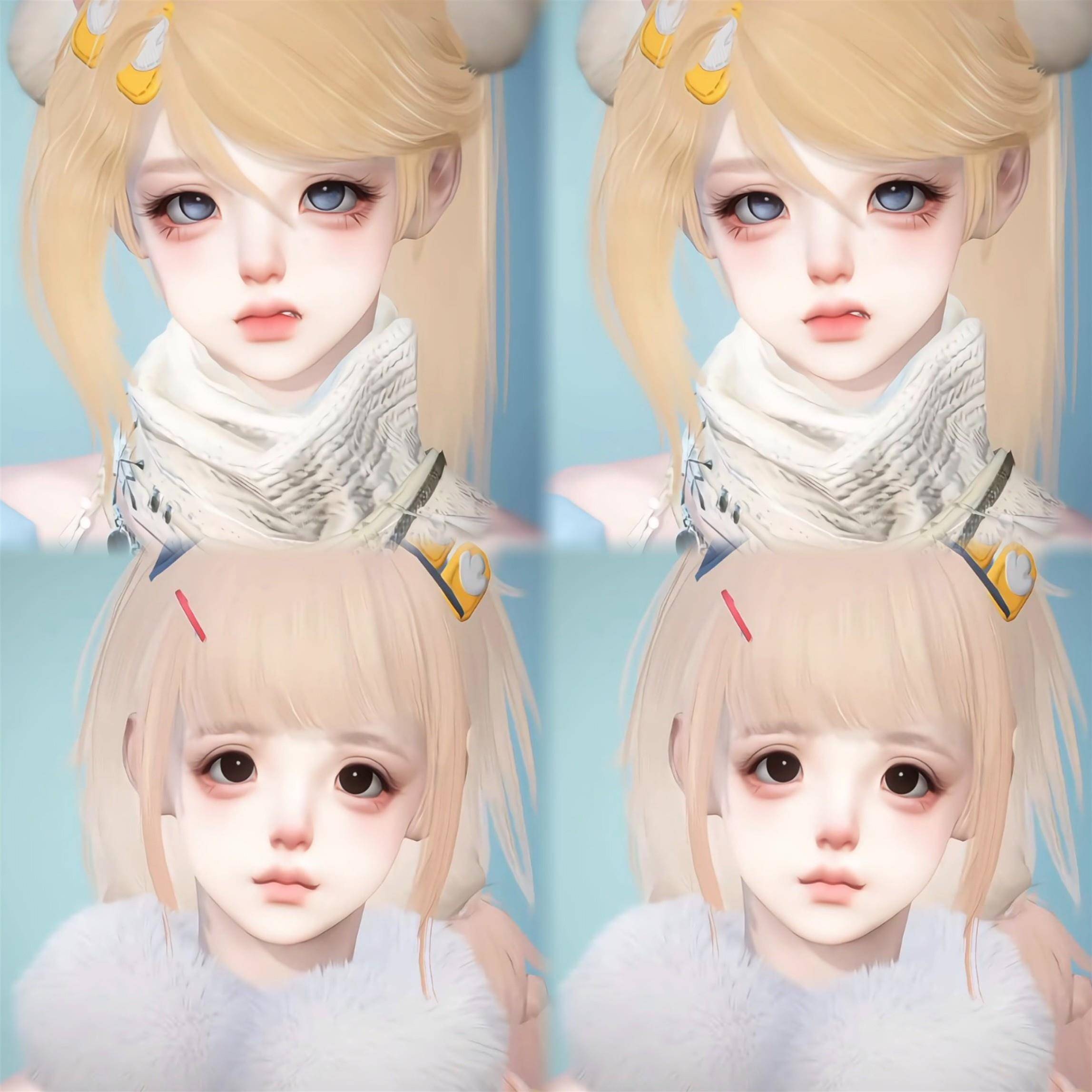 发4 小清大王 咧嘴小猫 耶耶 逆水寒手游捏脸女通用