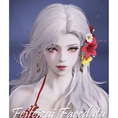 国服端游 永劫无间捏脸数据 女脸型 玉玲珑 桃米米