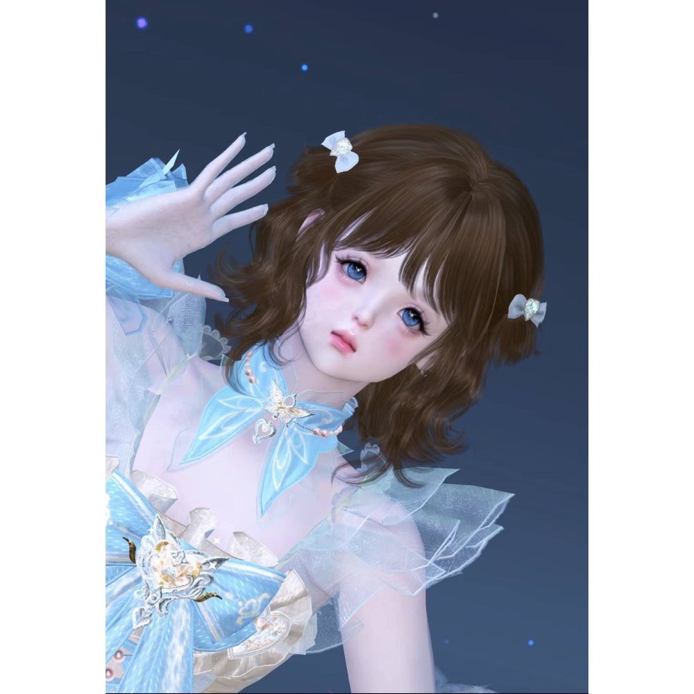 绵绵 逆水寒手游捏脸全职业女通用 原版 可爱萌妹 妹宝