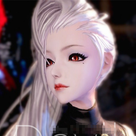 剑灵俄服捏脸数据 人族人女 捏脸数据 黑旗袍性感赤瞳幽兰发