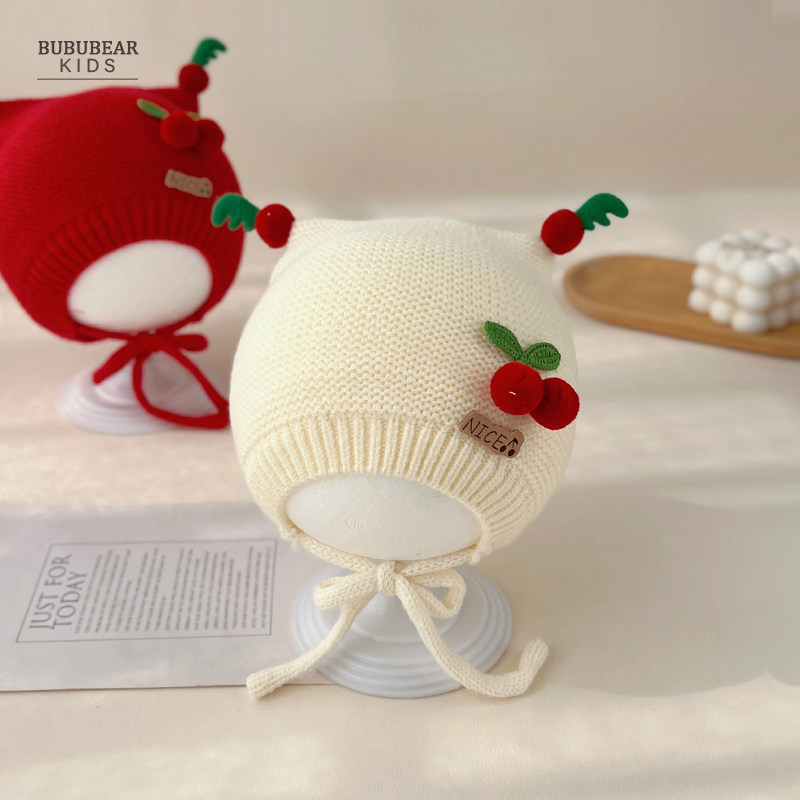 婴儿帽子秋冬款可爱针织帽新生儿冬季保暖护耳套头帽婴幼儿毛线帽,童装/婴儿装/亲子装,帽子,淘宝优惠券,粉丝福利购,淘宝优惠卷