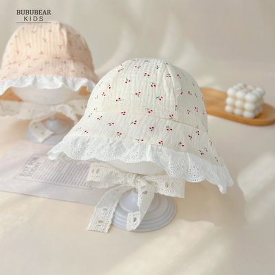 其他棉渔夫帽大帽檐公主童帽