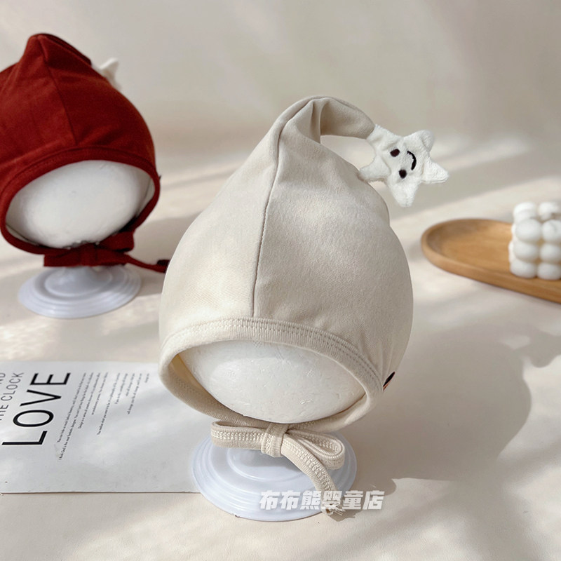 婴儿帽子春秋款ins风韩版护耳帽