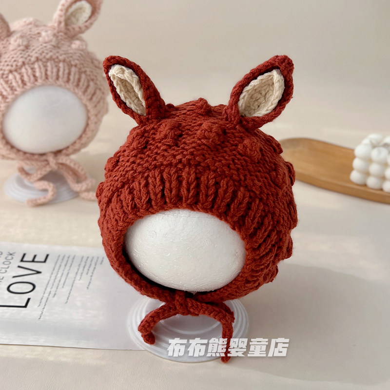 宝宝帽子冬季加厚保暖护耳帽婴儿冬天可爱纯手工针织帽儿童毛线帽,童装/婴儿装/亲子装,帽子,淘宝优惠券,粉丝福利购,淘宝优惠卷