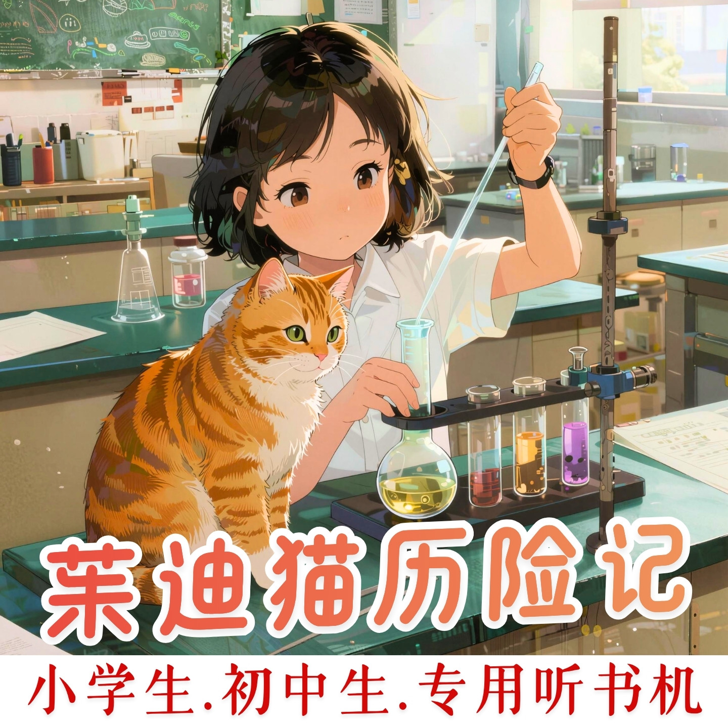 小学初中化学知识.茱迪猫历险记听书卡.学生专用听书机故事机图片