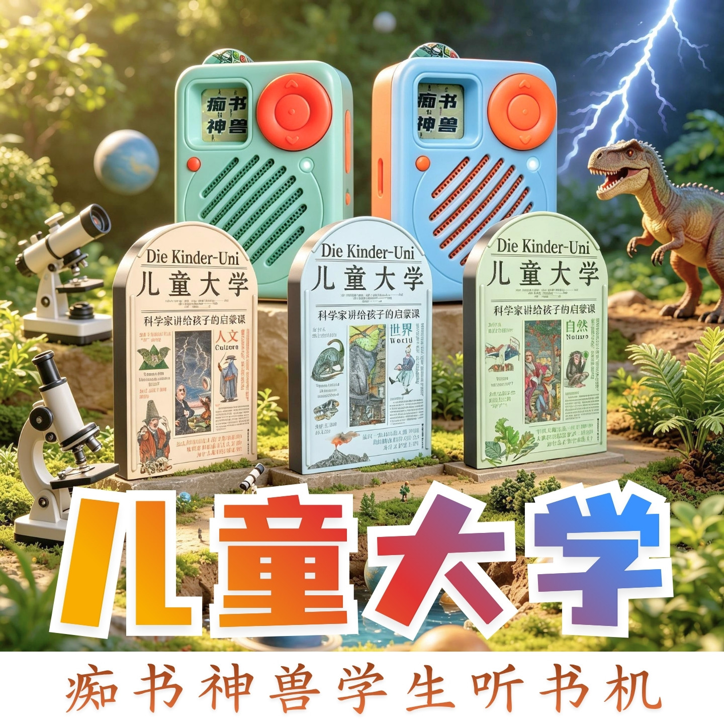 德国儿童科普百科.儿童大学3部全集听书卡.中小学生听书机故事机图片