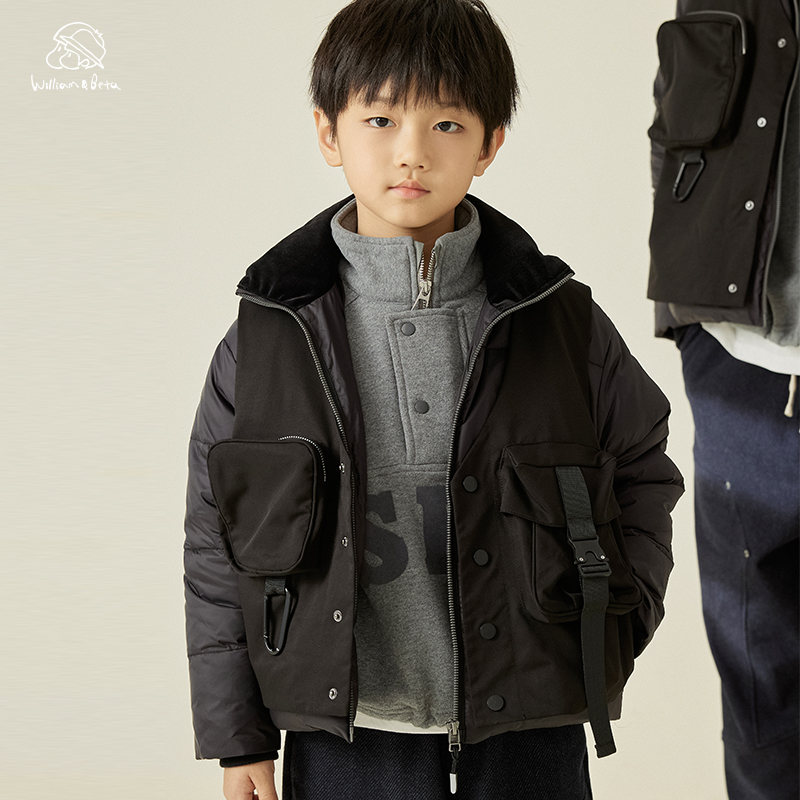 William&Beta假两件白鹅羽绒外套