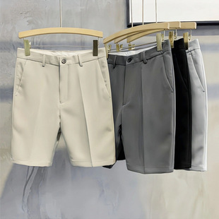 西裤 男三分裤 男薄款 冰丝短裤 休闲裤 五分裤 潮流韩版 子男夏天 男夏季