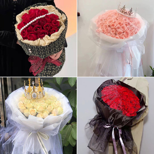 三明市大田县尤溪县沙县鲜花速递同城情人节红玫瑰花束表白女朋友