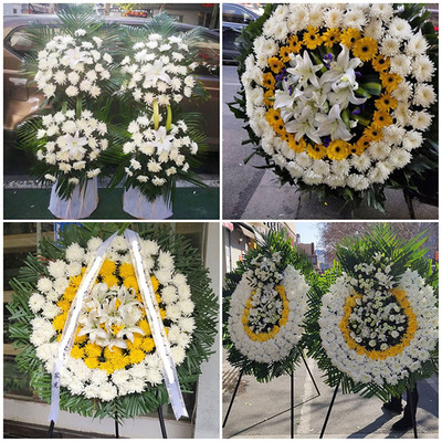 沈阳大东区苏家屯铁西区鲜花同城配送白事花圈丧事花蓝祭奠殡仪馆