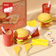 菲加尼儿童木质蛋糕披萨汉堡水果切切乐宝宝过家家厨房生日玩具