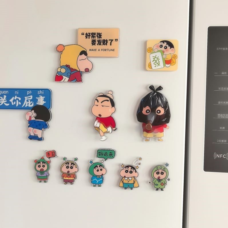 蜡笔小新冰箱贴磁贴个性创意2025新款冰箱装饰可爱磁吸小物件迷你