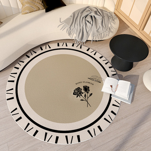 圆形地毯沙发防滑地垫小电脑椅子摇摇椅专用卧室梳妆化妆客厅垫子