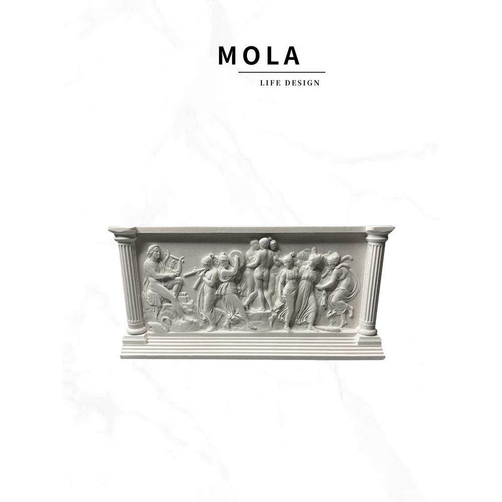 Mola缪斯装饰雕像精美立体浮雕石膏雕像装饰桌面装饰|缪斯