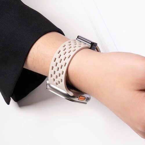 匠戴适用iWatch硅胶透气创意表带