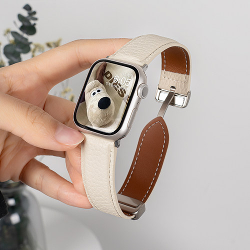 匠戴适用iWatch荔枝纹真皮表带