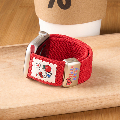 匠戴适用iWatch凯蒂猫编织表带