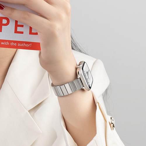 匠戴适用iwatch卡扣竹节钢带