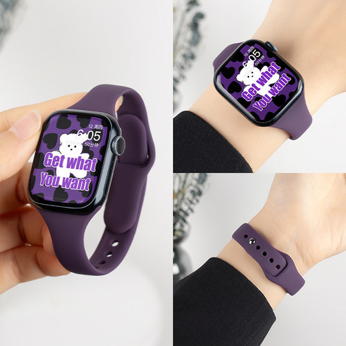 匠戴适用iwatch小蛮腰硅胶表带