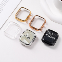 适用iWatch9保护壳S8苹果手表AppleWatch9表壳S10保护套ultra2边框S8镂空半包10硬壳S7表带7防摔SE表套6超薄
