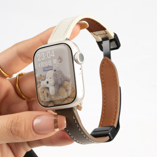 匠戴适用iwatch真皮磁吸表带
