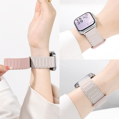 适用华为FIT5硅胶磁吸反扣表带
