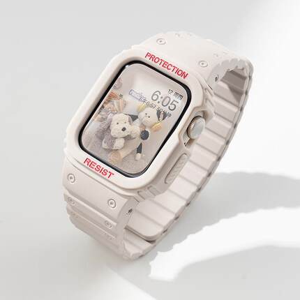 适用iwatch11苹果S11手表applewatch10表带S10磁吸S9运动10女男磁吸S8高级S7创意6代SE3一体式ultra新款智能