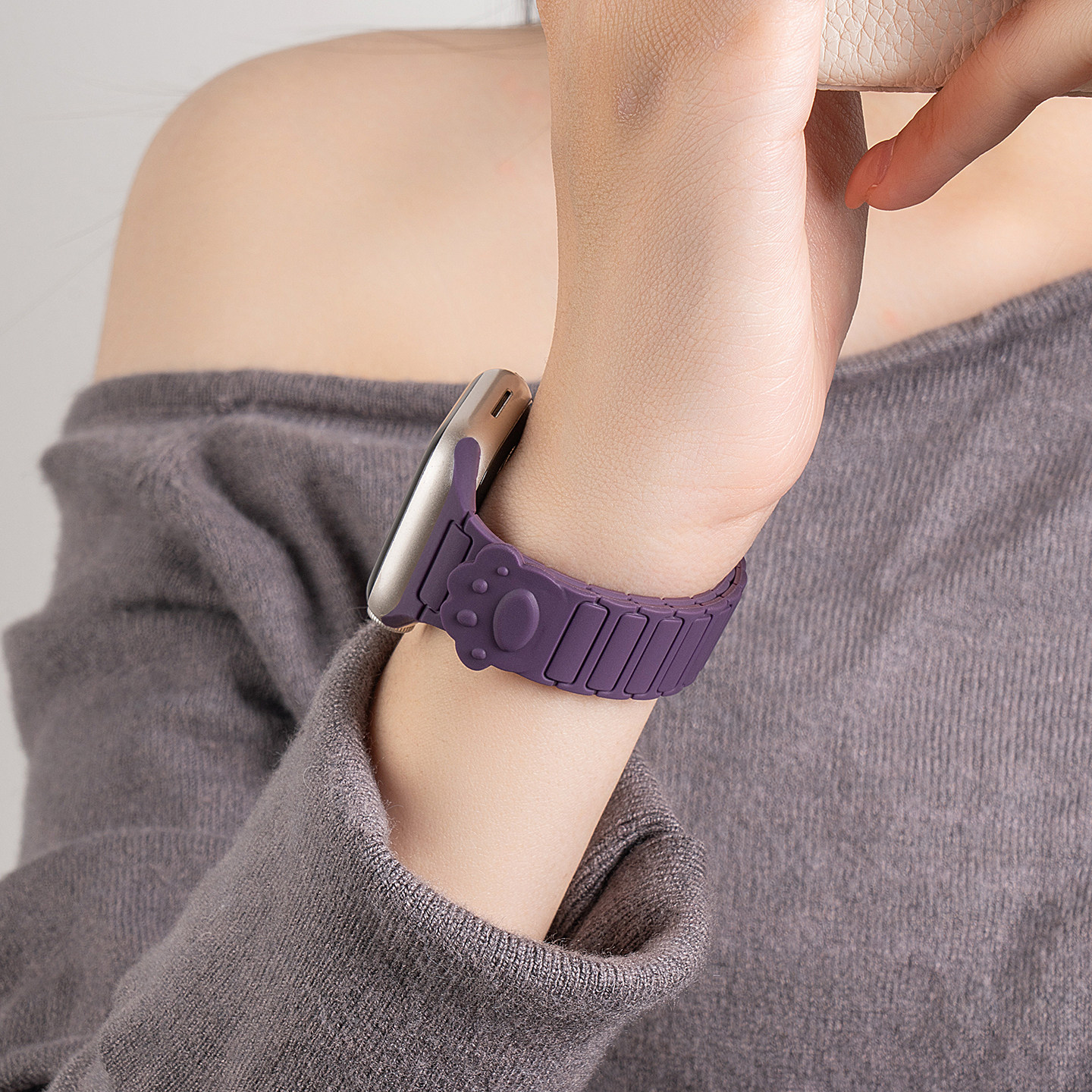 匠戴适用iWatch小蛮腰猫爪硅胶