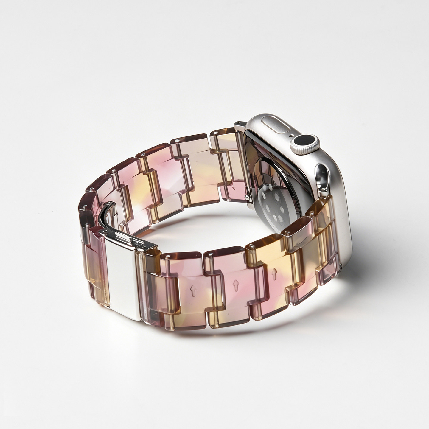 匠戴适用iwatch10表带苹果S11手表applewatch9夏天透亮树脂高级S11女生新款S7可爱气质腕带SE3运动透气S8创意