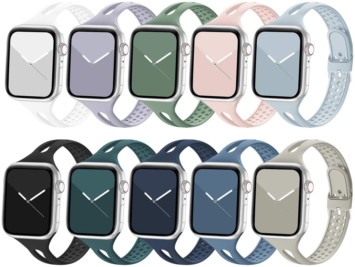 匠戴适用iWatch细款硅胶表带