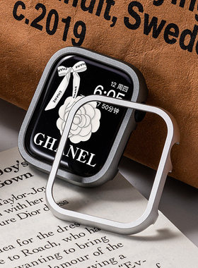 适用iwatch11苹果S11手表applewatch9保护壳S8表带ultra表壳S7表套金属S10男10代新款女小众SE高级边框watchs